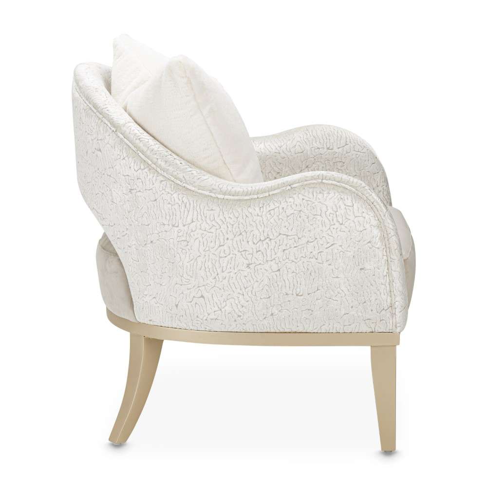 AICO by Michael Amini - Yvette Velvet Accent Chair - Porcini/Champagne - LRU-YVTE834-PCI-136 veiw 11