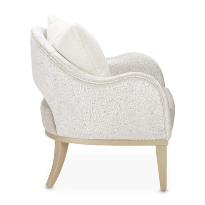 AICO by Michael Amini - Yvette Velvet Accent Chair - Porcini/Champagne - LRU-YVTE834-PCI-136 veiw 11