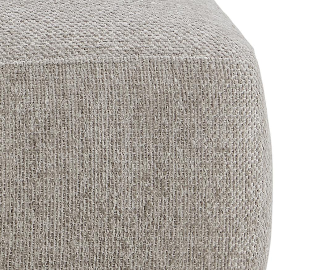 Alder & Tweed - Blair Cream Chalk Fabric, Espresso Wood Finish Modern Elegance 48.5in Ottoman and Table Set - AT9708-SCH/DKC veiw 5