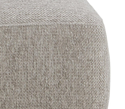 Alder & Tweed - Blair Cream Chalk Fabric, Espresso Wood Finish Modern Elegance 48.5in Ottoman and Table Set - AT9708-SCH/DKC veiw 5