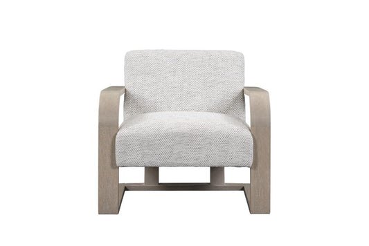 Alder & Tweed - Bracken Upholstered  Accent Chair Cultured Pearl Performance Fabric - AT9068-CRP/WDS veiw 1