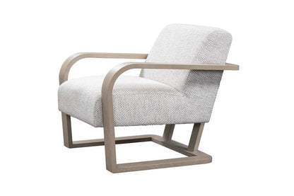 Alder & Tweed - Bracken Upholstered  Accent Chair Cultured Pearl Performance Fabric - AT9068-CRP/WDS veiw 2