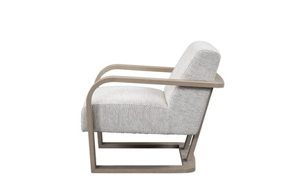 Alder & Tweed - Bracken Upholstered  Accent Chair Cultured Pearl Performance Fabric - AT9068-CRP/WDS veiw 3