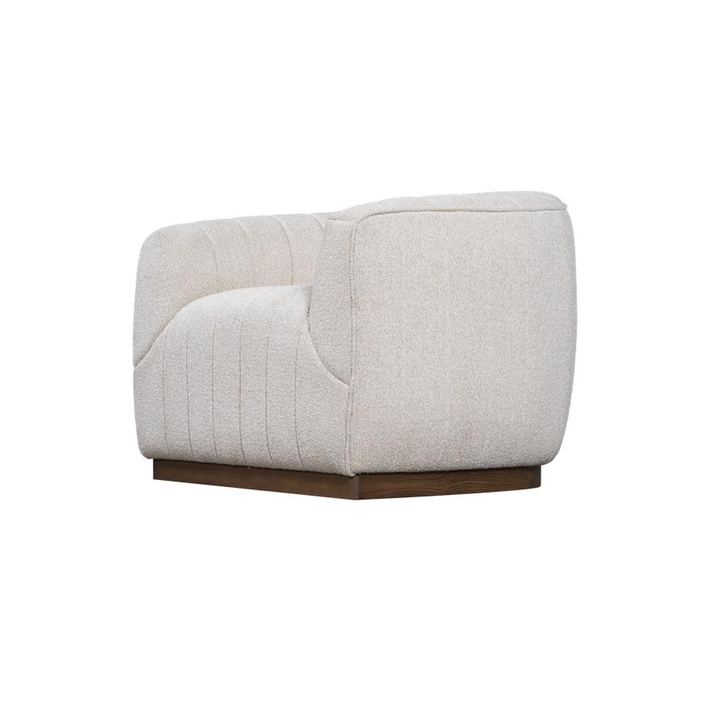 Alder & Tweed - Braidy Upholstered Accent Swivel Chair Flanders Flax Performance Fabric - AT9616-FLF/MMC veiw 3
