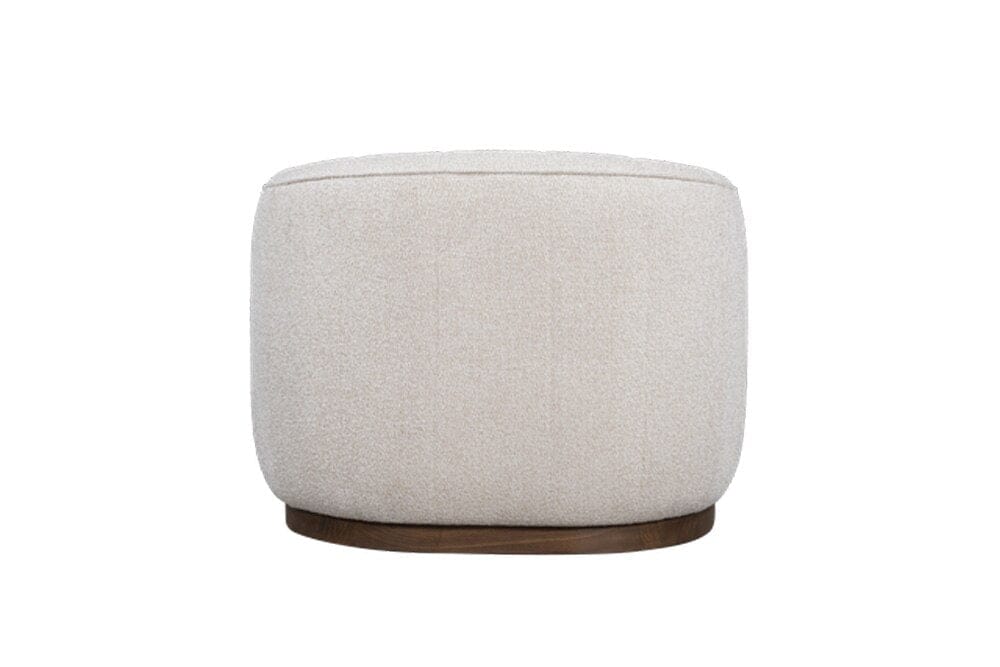 Alder & Tweed - Braidy Upholstered Accent Swivel Chair Flanders Flax Performance Fabric - AT9616-FLF/MMC veiw 5