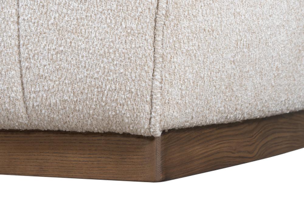 Alder & Tweed - Braidy Upholstered Accent Swivel Chair Flanders Flax Performance Fabric - AT9616-FLF/MMC veiw 7