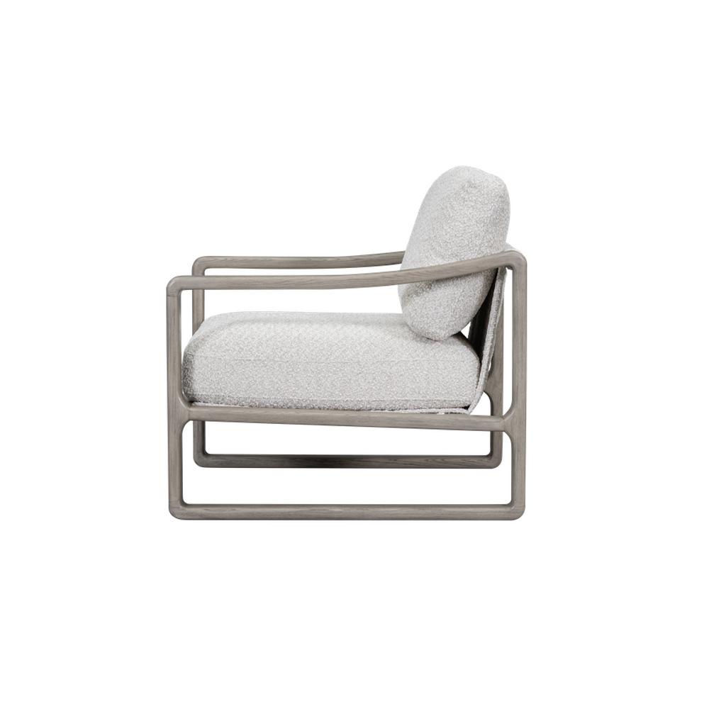 Alder & Tweed - Briggs Upholstered Accent Chair Pillowed Fog Performance Fabric - AT9071-PWF/DDS veiw 3