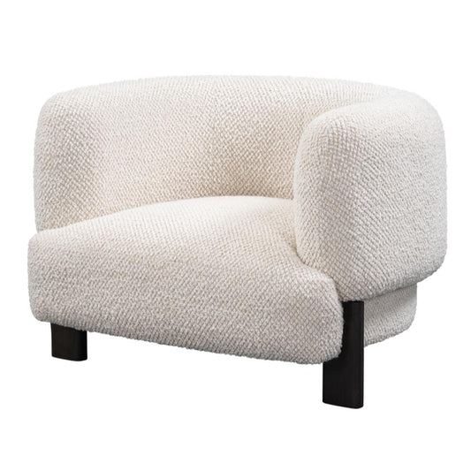 Alder & Tweed - Bristol Upholstered Accent Chair Pale Parchment Performance Fabric - AT9067-PLP/DKC veiw 1