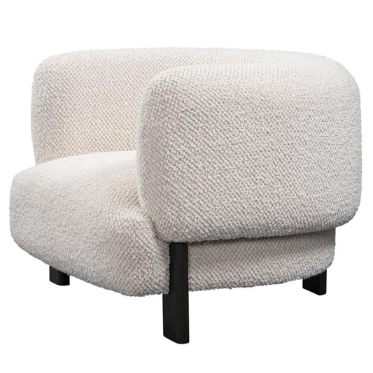 Alder & Tweed - Bristol Upholstered Accent Chair Pale Parchment Performance Fabric - AT9067-PLP/DKC veiw 2