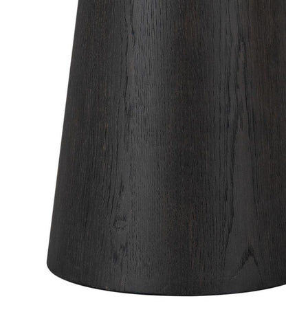 Alder & Tweed - Brynn Solid Wood with Oak Veneer Finish Warm Travertine Marble Top Round 18in Accent Table  - AT9266-DKC/WMT veiw 4