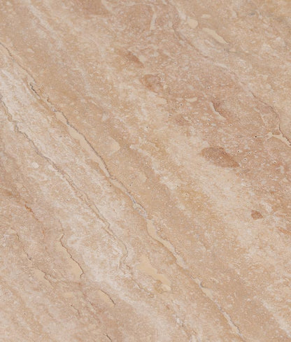 Alder & Tweed - Brynn Solid Wood with Oak Veneer Finish Warm Travertine Marble Top Round 18in Accent Table  - AT9266-DKC/WMT veiw 5