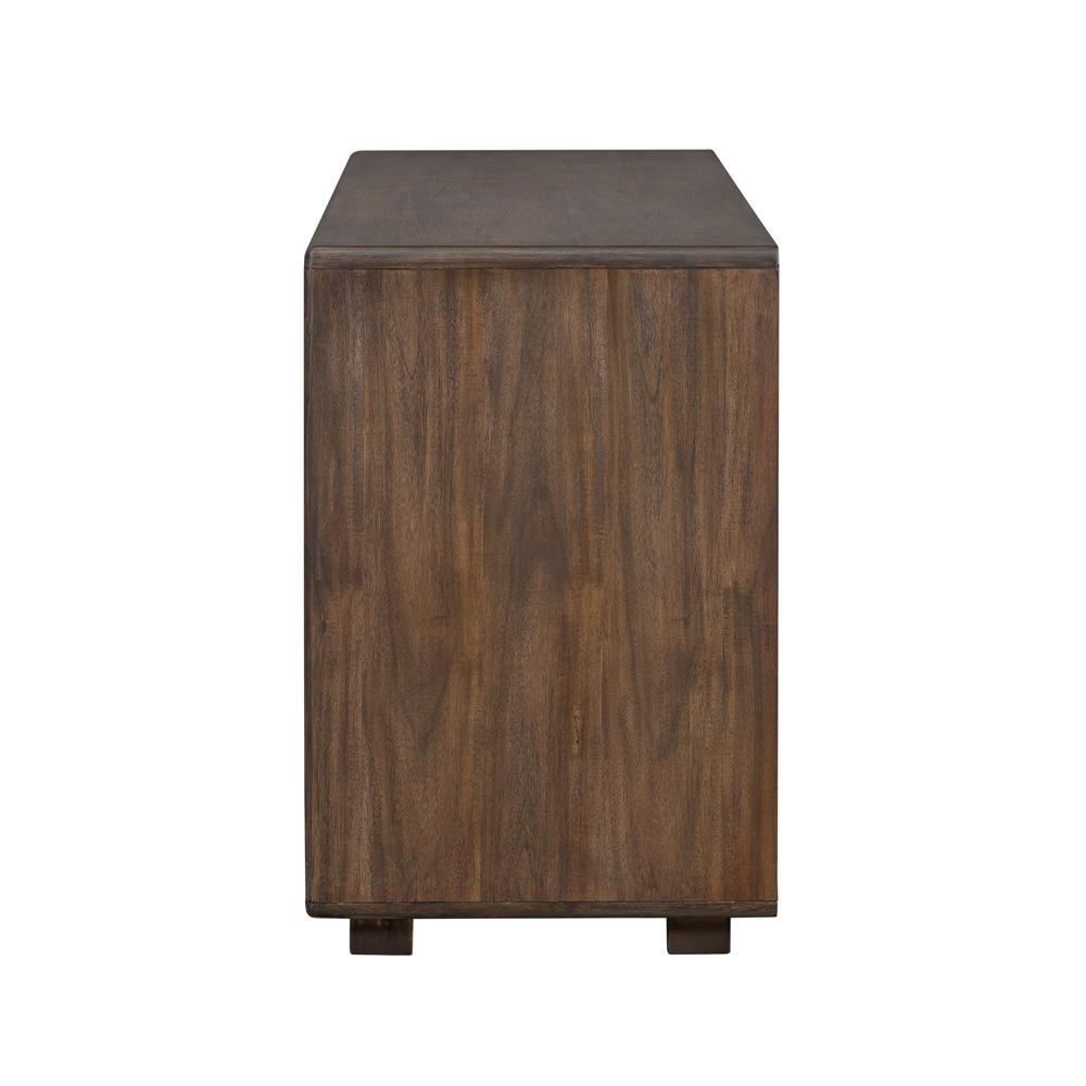 Alder & Tweed - Cameron Acia Wood Veneer Mocha Finish, Finger-Puller Modern  68in Dresser - AT30320-MMC veiw 4