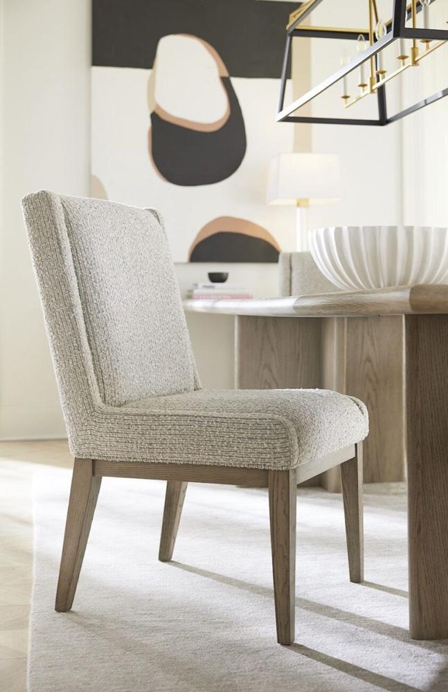 Alder & Tweed - Cardston Upholstered Dining Chair Oyster Beige Performance Fabric - (Set of 2) - AT998-ORB/DDS veiw 4