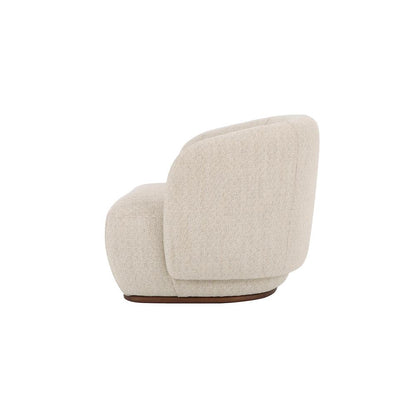 Alder & Tweed - Chloe Upholstered Accent Swivel Chair Woven Wheat Performeance Fabric - AT9621-WNW veiw 4