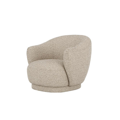 Alder & Tweed - Claire Upholstered Accent Swivel Chair Tawny Taupe Performance Fabric - AT9619-TWT veiw 1