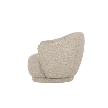 Alder & Tweed - Claire Upholstered Accent Swivel Chair Tawny Taupe Performance Fabric - AT9619-TWT veiw 3