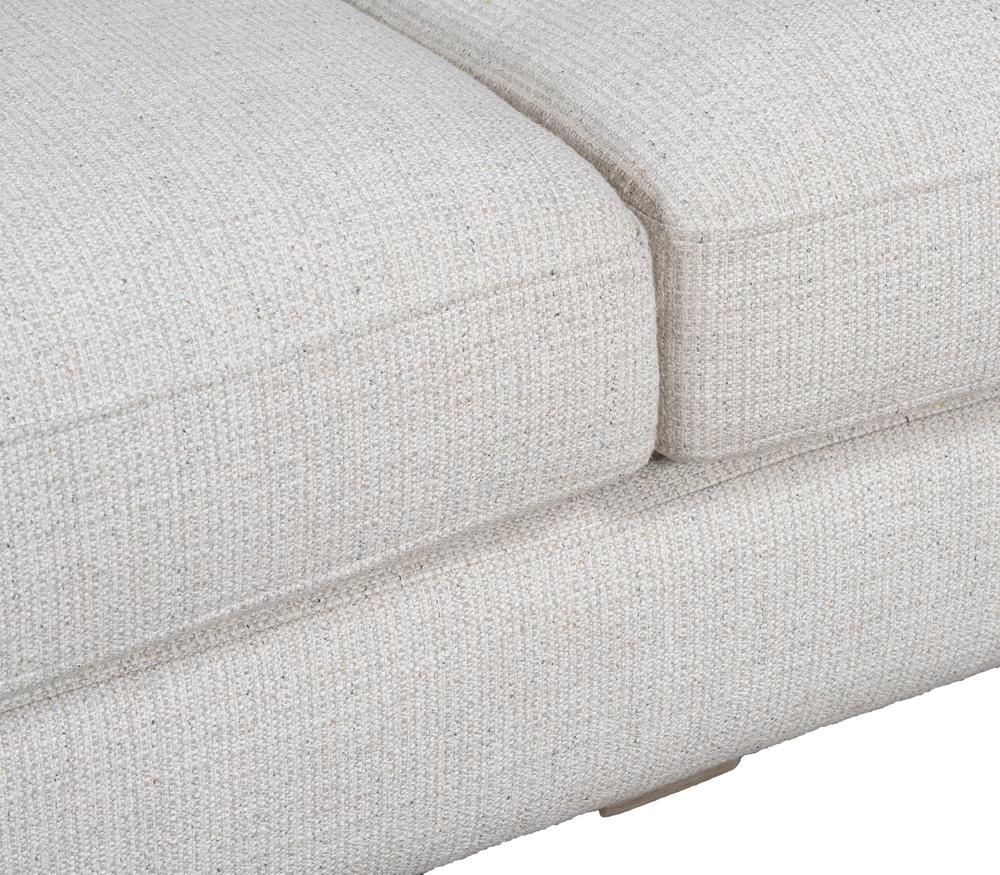 Alder & Tweed - Clyde Polyester Blend Upholstered with Solid Birch Wood Dusted Stone Finish White Cream 100in Sofa - AT10366-GRC/DDS veiw 5