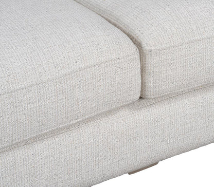 Alder & Tweed - Clyde Polyester Blend Upholstered with Solid Birch Wood Dusted Stone Finish White Cream 100in Sofa - AT10366-GRC/DDS veiw 5