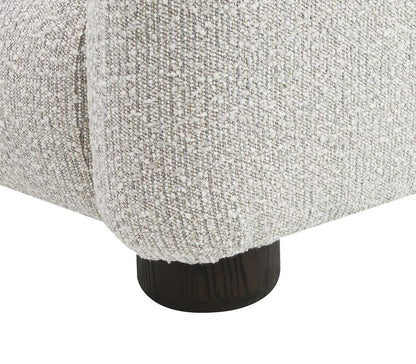 Alder & Tweed - Cora Polyester Upholstered with Solid Oak Dark Cinder Wood Finish Queen Bed - AT40280Q-STM/DKC veiw 4