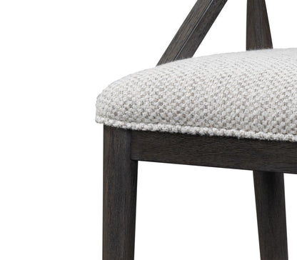 Alder & Tweed - Cove Polyester Upholstered Solid Birch Wood Dark Cinder Finish 38.5in Bar Stool - AT956B-FTL/DKC veiw 5