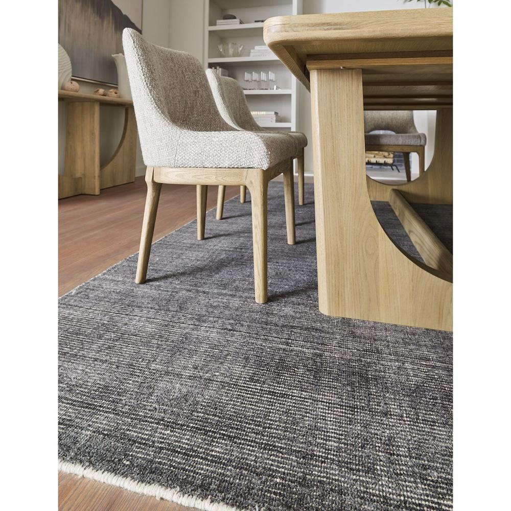 Alder & Tweed -  Cove Polyester Upholstered with Solid Oak Frame and Raw Finish Grey 33.5in Dining Chair - (Set of 2) - AT955-FTL veiw 8
