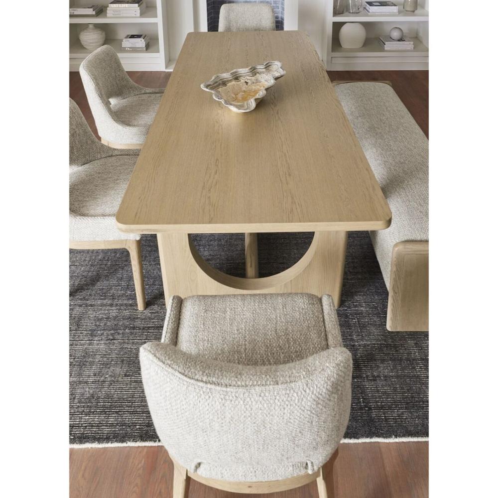 Alder & Tweed -  Cove Polyester Upholstered with Solid Oak Frame and Raw Finish Grey 33.5in Dining Chair - (Set of 2) - AT955-FTL veiw 9