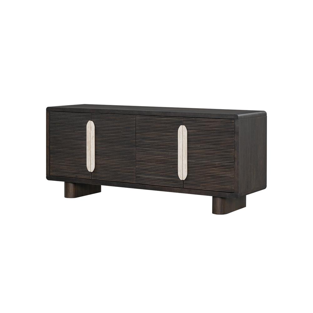 Alder & Tweed - Creighton 74in Sideboard Medium Cinder Wood Finish - AT9122-MCR veiw 1
