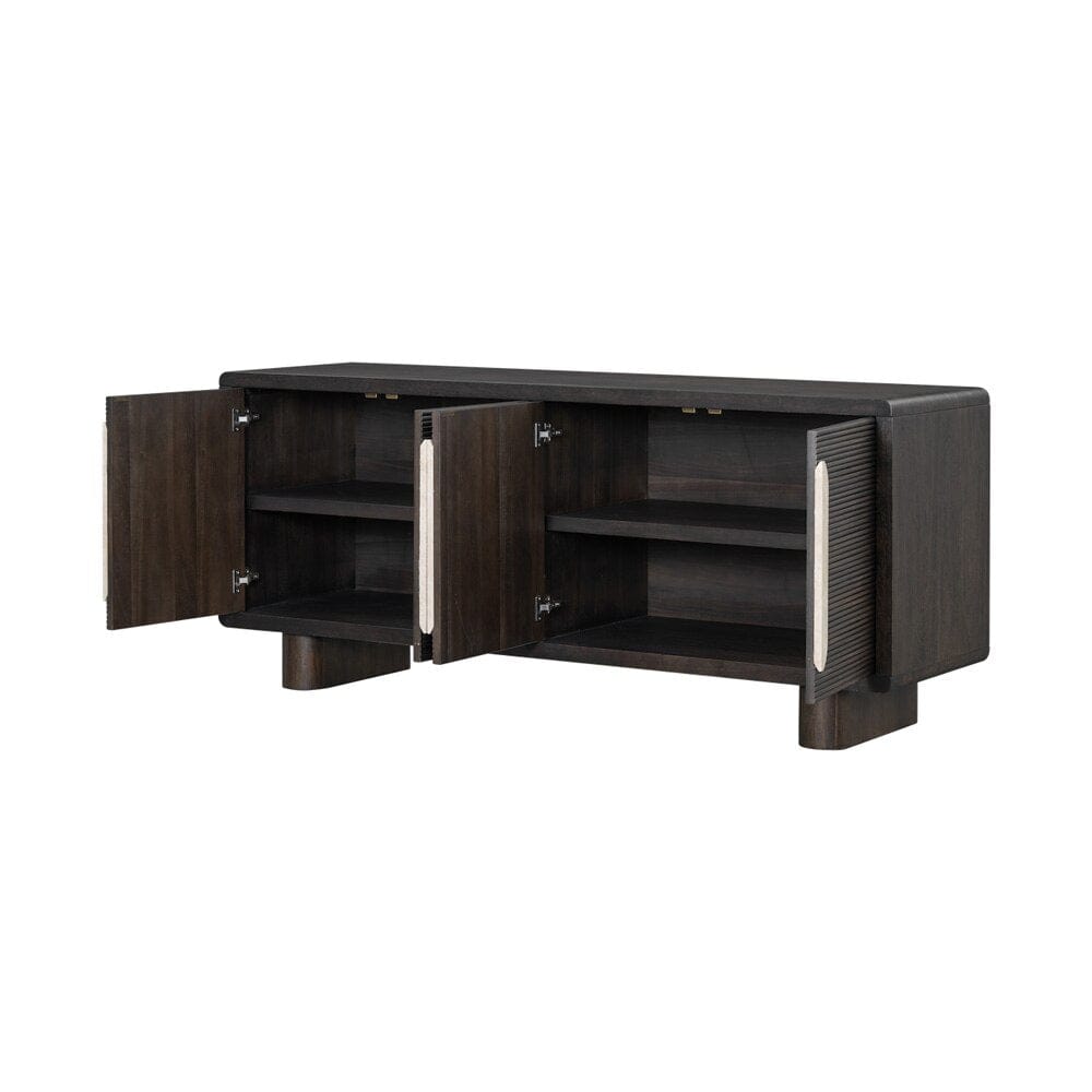 Alder & Tweed - Creighton 74in Sideboard Medium Cinder Wood Finish - AT9122-MCR veiw 3