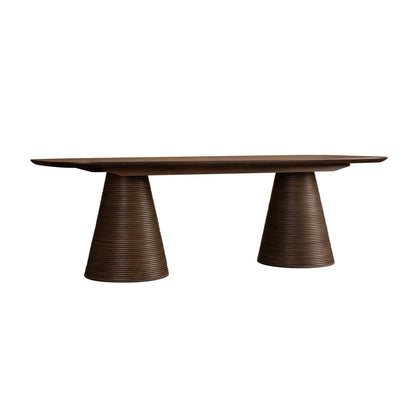 Alder & Tweed - Creighton 96in Dining Table Medium Cinder Wood Finish, Modern Design - AT60122-MCR veiw 1