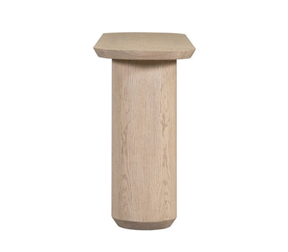 Alder & Tweed - Cromwell Raw Oak Finish 2 Pedestal Legs Contemporary Modern Design 72in Console Table - AT9498-RWO veiw 3