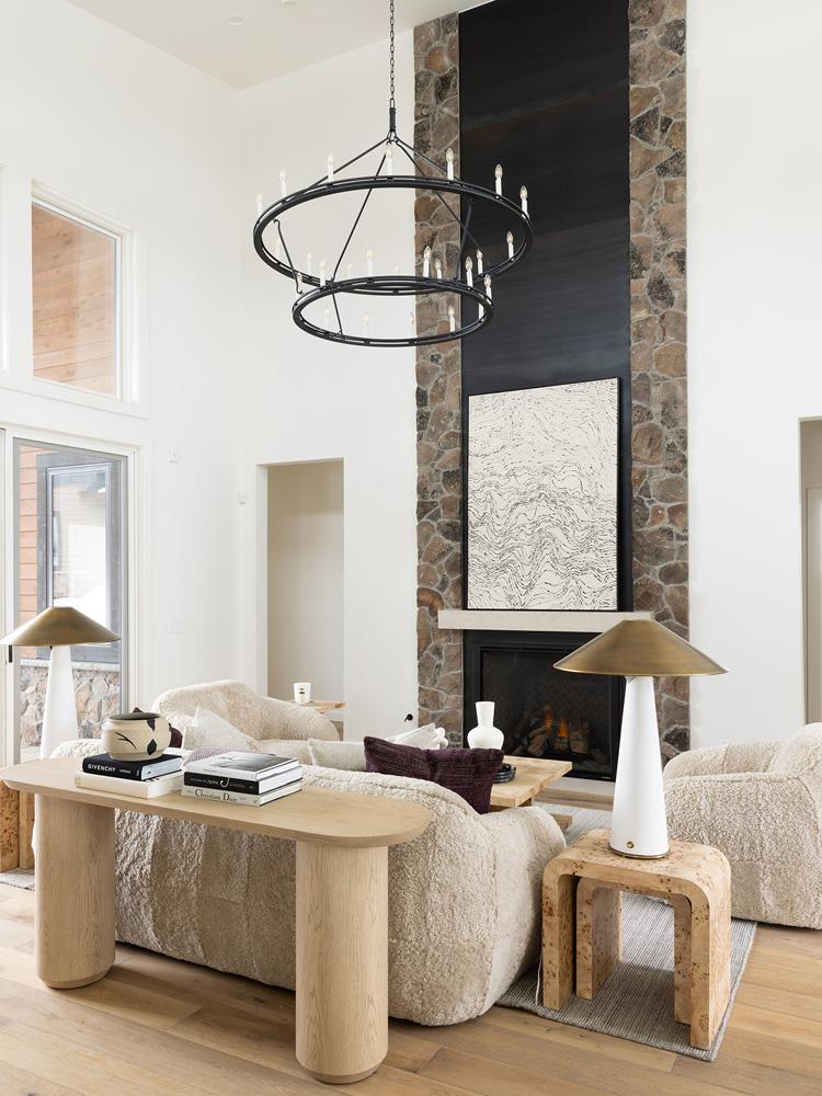 Alder & Tweed - Cromwell Raw Oak Finish 2 Pedestal Legs Contemporary Modern Design 72in Console Table - AT9498-RWO veiw 6