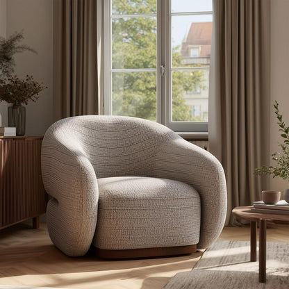 Alder & Tweed - Devon Upholstered Accent Swivel Chair Golden Slate Performance Fabric - AT9620-GLS veiw 5