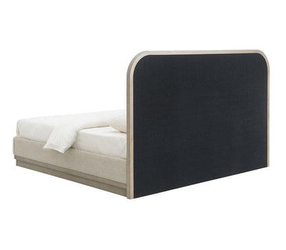 Alder & Tweed - Emery Solid Poplar Dusted Stone Wood Finish Modern King Bed - AT40290K-TTN/DDS veiw 3