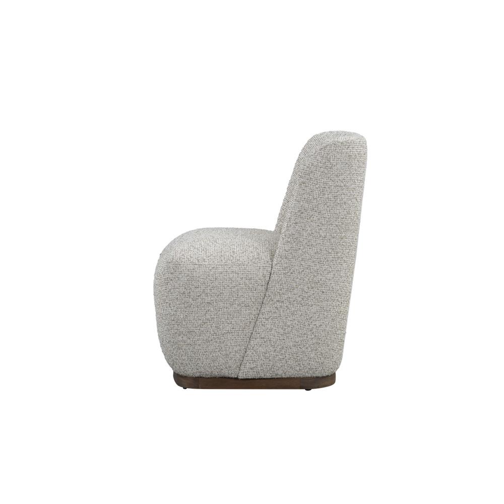 Alder & Tweed - Gracie Upholstered Dining Chair in Peppered Taupe Fabric Modern Mocha Wood Finish - (Set of 2) - AT994-PPT/MMC veiw 3