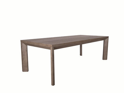 Alder & Tweed - Grady Wood  96in Dining Table Dusted Stone Brown Finish Modern Design - AT60092-DDS veiw 1