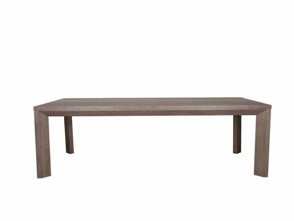 Alder & Tweed - Grady Wood  96in Dining Table Dusted Stone Brown Finish Modern Design - AT60092-DDS veiw 2