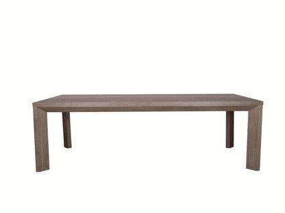 Alder & Tweed - Grady Wood  96in Dining Table Dusted Stone Brown Finish Modern Design - AT60092-DDS veiw 2
