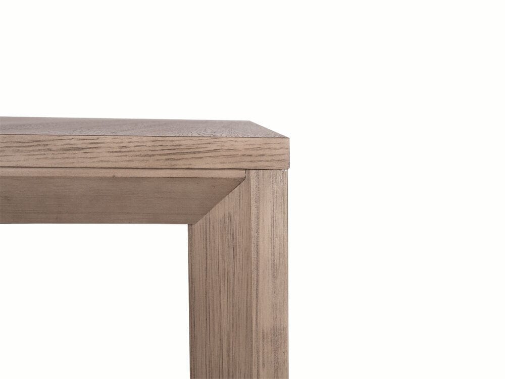 Alder & Tweed - Grady Wood  96in Dining Table Dusted Stone Brown Finish Modern Design - AT60092-DDS veiw 4