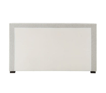 Alder & Tweed - Greer Polyester Blend with Solid Wood with Poplar Veneer Smokey White Queen Bed - AT40330Q-HDS/DCT veiw 4
