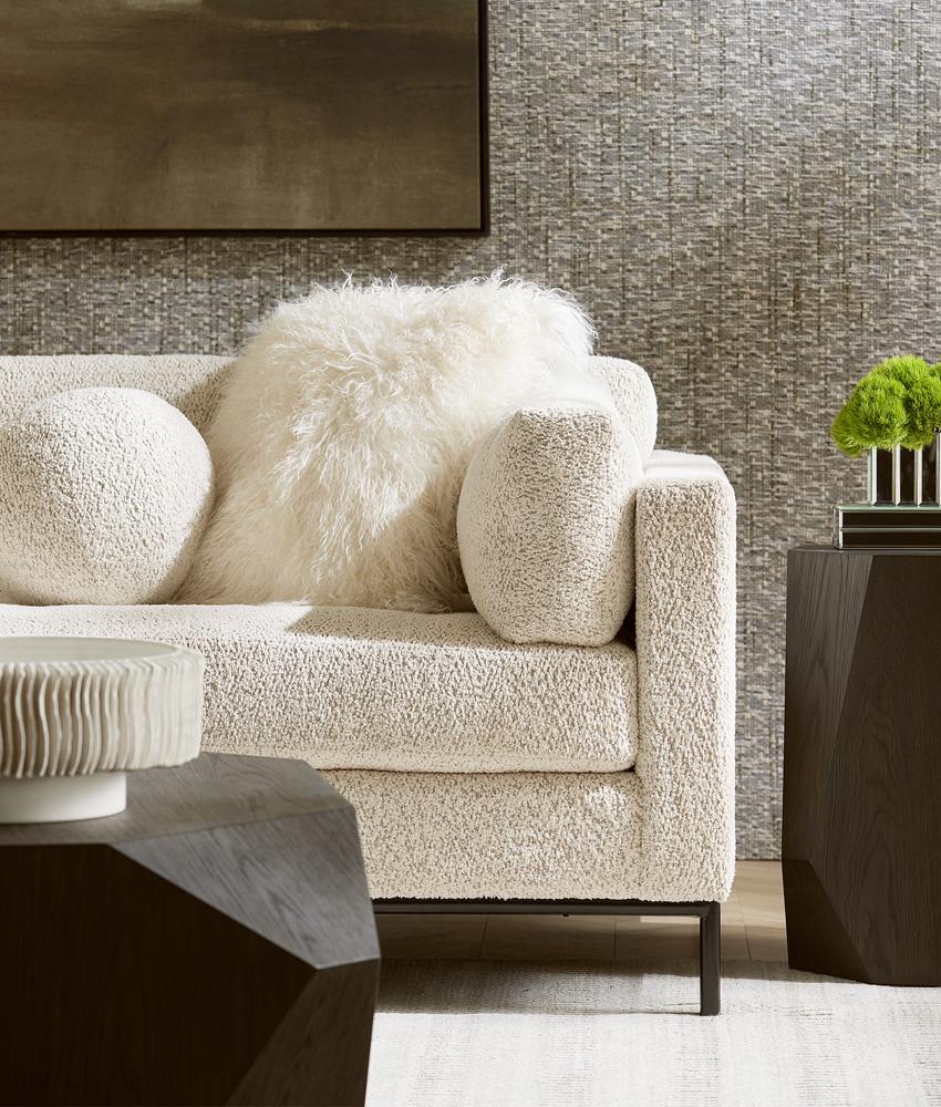 Alder & Tweed - Haden Solid Wood with Oak Veneer Dark Cinder Geometric Modern Design 18.5in End Table - AT9269-DKC veiw 6