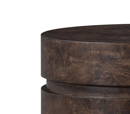 Alder & Tweed - Jax Solid Wood with Poplar Venner 17.5in Chocolate Burl End Table - AT9263-CTB veiw 3