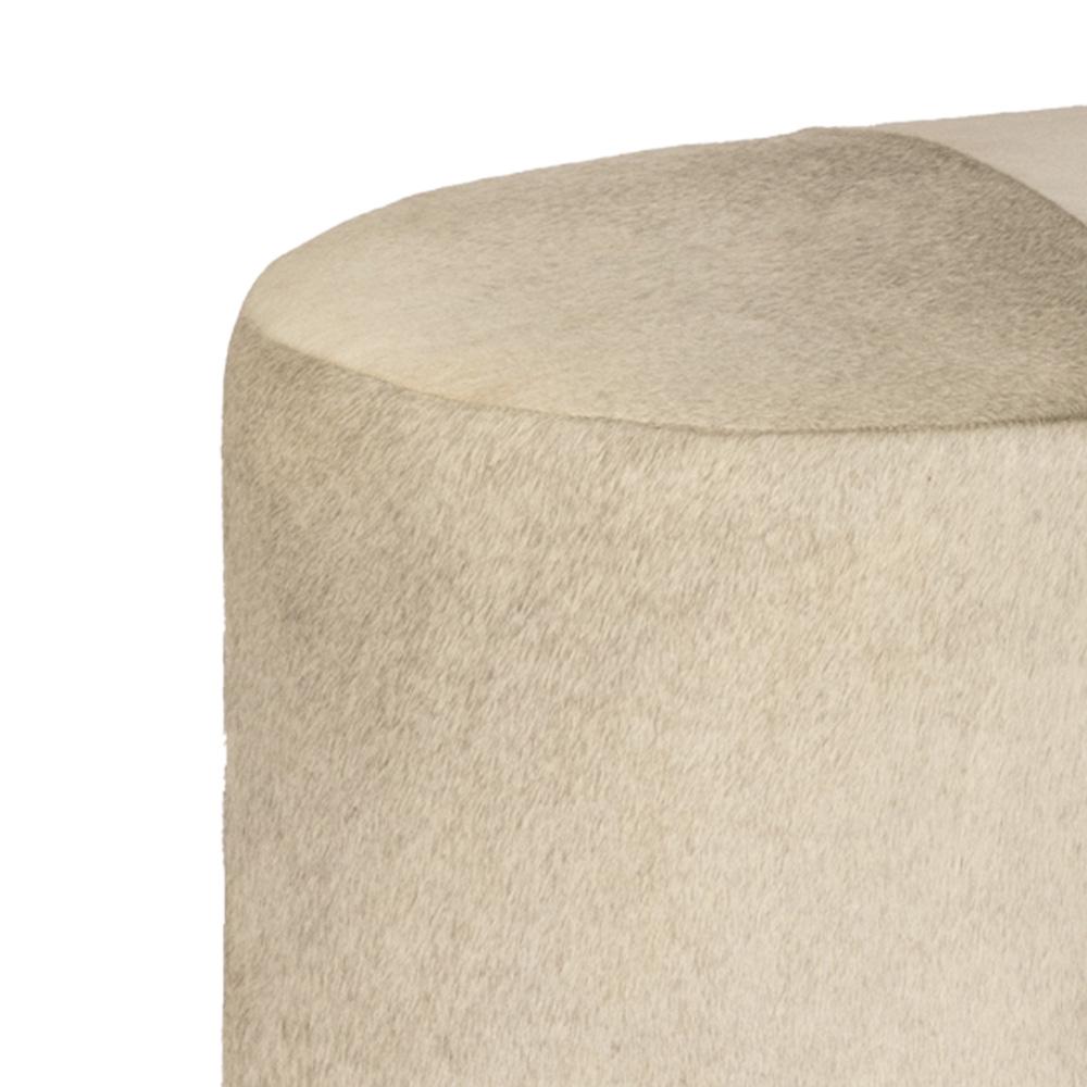 Alder & Tweed - Jordan 60in Bench Frosted Hair Hide Seat & Antique Brass Base, Modern Style - AT741-FH/ABF veiw 3