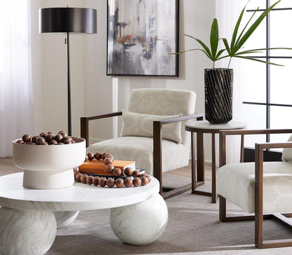 Alder & Tweed - Jules Marble Concrete Three Leg 39.5in Coffee Table - AT9367-MBC veiw 5