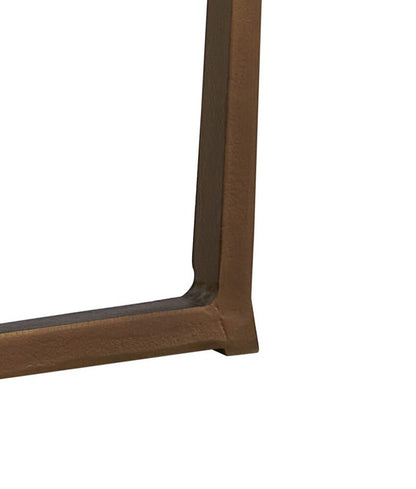 Alder & Tweed - Kia Cast Aluminum Frame with Cloud White Marble Top Round 18in End Table - AT9253-CM/GMF veiw 4