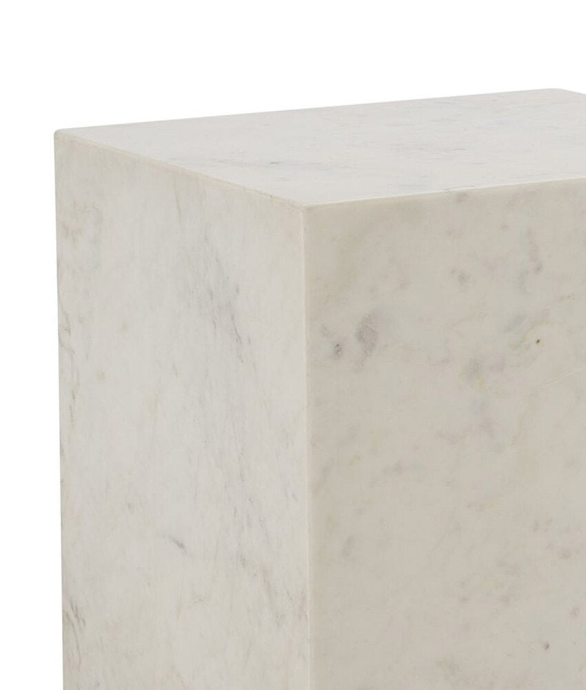 Alder & Tweed - Lennox Solid Polar White Square 20in End Table - AT9239-PW veiw 3