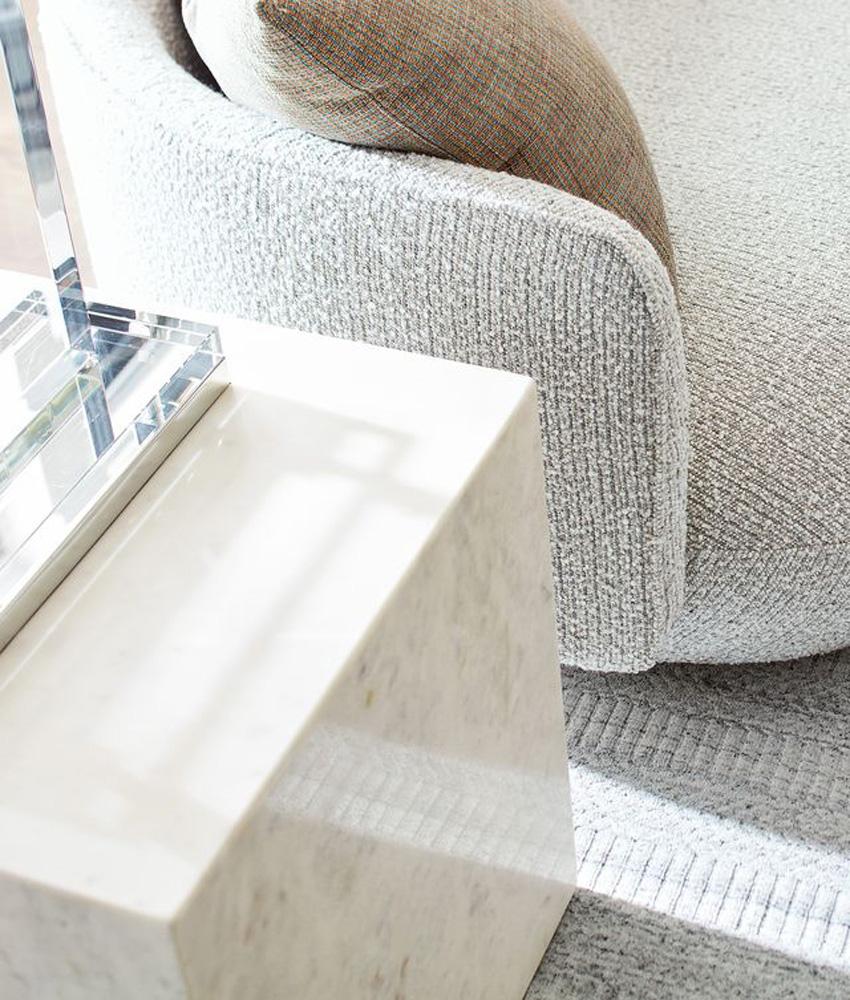 Alder & Tweed - Lennox Solid Polar White Square 20in End Table - AT9239-PW veiw 6