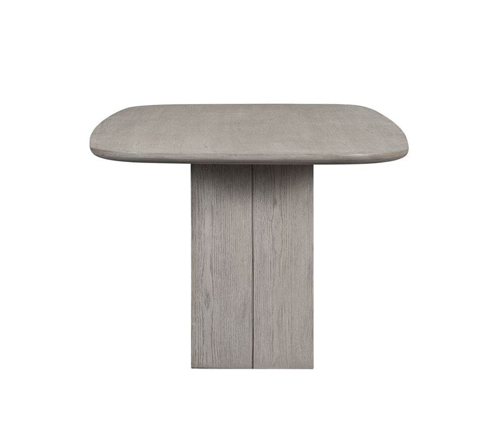 Alder & Tweed - Luka Grey Stone Wood Finish Oak Veneer Base Open Pedestal Design 96in Dining Table - AT60097-DDS veiw 4