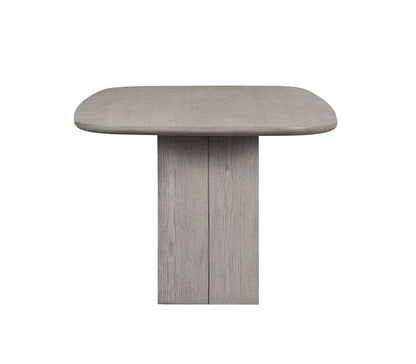 Alder & Tweed - Luka Grey Stone Wood Finish Oak Veneer Base Open Pedestal Design 96in Dining Table - AT60097-DDS veiw 4