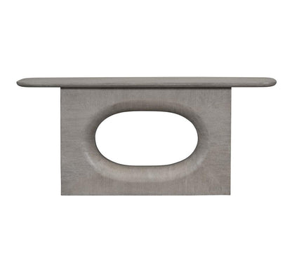 Alder & Tweed - Luka Solid Wood with Oak Veneer Dusted Stone Wood Finish 72in Console Table - AT9497-DDS veiw 2