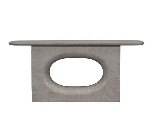 Alder & Tweed - Luka Solid Wood with Oak Veneer Dusted Stone Wood Finish 72in Console Table - AT9497-DDS veiw 2